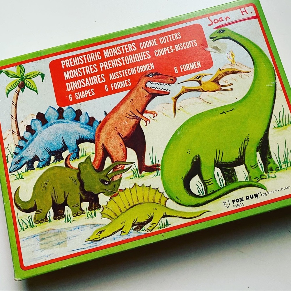 1981 Dinosaur cookie cutters